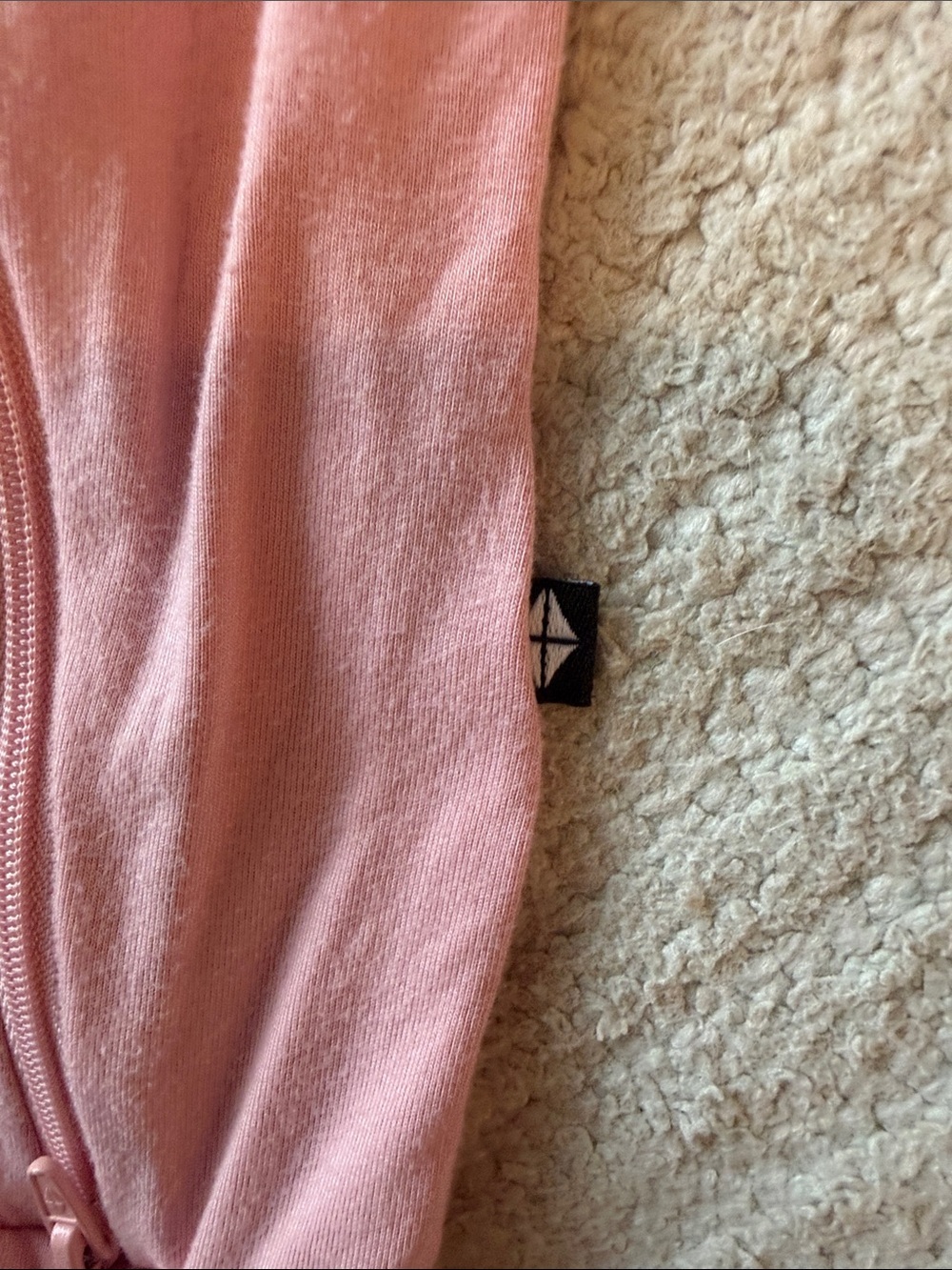 Kyte BABY Dusty Pink Sleeveless Zipper Romper - Picture 3 of 3